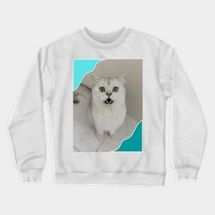 Green eyes cute cats Crewneck Sweatshirt